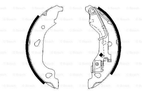 Гальмівна колодка BOSCH 0986487596