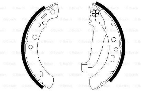 Гальмівна колодка BOSCH 0986487604