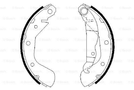 Гальмівна колодка BOSCH 0986487613