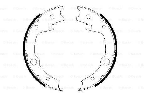 Колодки тормозные барабанные BOSCH 0 986 487 679