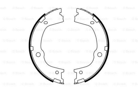 Барабанные колодки ручника BOSCH 0 986 487 776