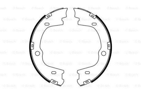 Гальмівна колодка BOSCH 0986487778