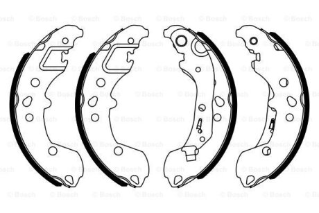 Гальмівна колодка BOSCH 0986487958