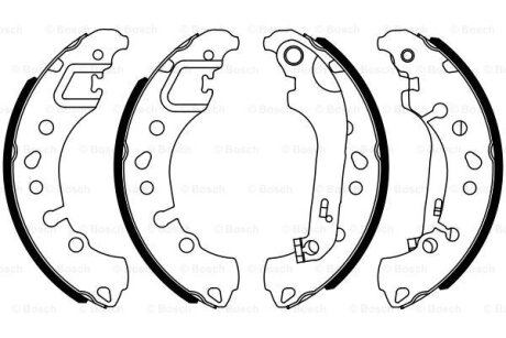 Гальмівна колодка BOSCH 0986487961