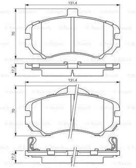 Тормозные колодки дисковые BOSCH 0986494426