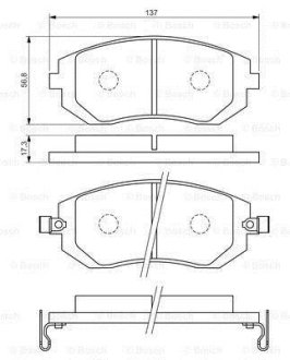 Колодки тормозные BOSCH 0 986 494 558