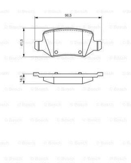 Колодки тормозные дисковые MERCEDES - замена на 0986494023 BOSCH 0986494569 (фото 1)