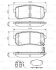 Комплект гальмівних колодок BOSCH 0986494608 (фото 8)