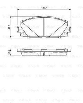 Тормозные колодки дисковые BOSCH 0986494670 (фото 1)