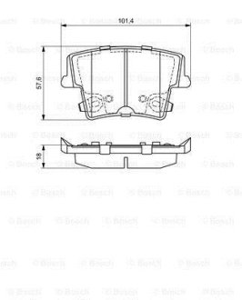 Колодки тормозные дисковые BOSCH 0 986 494 678