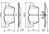 Колодки гальмівні дискові JAGUAR XE \'\'F BOSCH 0986494829 (фото 2)