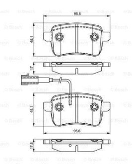 Колодки тормозные дисковые BOSCH 0 986 495 305