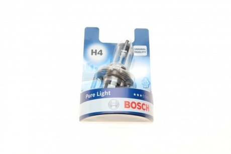 Автолампа (12V 60/55W H4 PURE LIGHT блістер) BOSCH 1 987 301 001