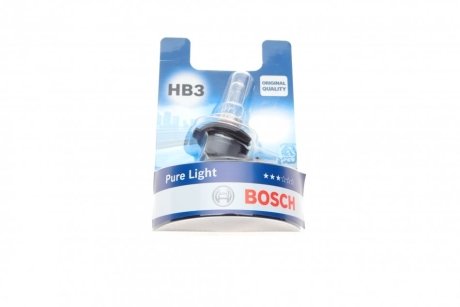 Лампа HB3 60W 12V Pure Light блистер - кратн. 20 шт BOSCH 1 987 301 062