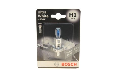 Лампа ULTRA WHITE 4200K H1 BOSCH 1 987 301 088