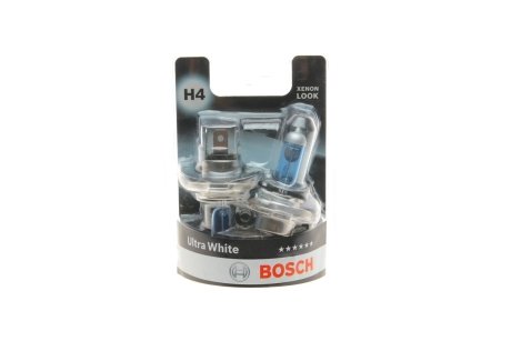 Автолампа 12V H4 ULTRA WHITE 4200K бокс 2 шт BOSCH 1 987 301 440