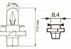 Лампа розжарювання 12V 1,12W BX8.4d PURE LIGHT BOSCH 1 987 302 243 (фото 6)