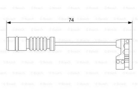 Датчик износа тормозных колодок MB C/CLK/E/SLK \'\'F \'\'97-04 BOSCH 1987473008