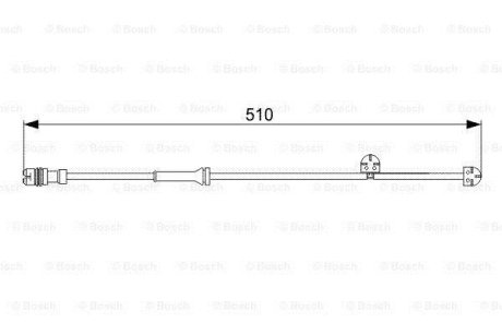 Датчик износа тормозов. колодок PORSCHE 911/Boxter/Cayman R'2.7-3.404-12 BOSCH 1987473029