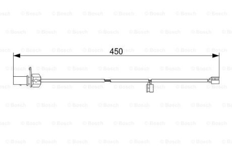 Датчик зносу гальмівних колодок BOSCH 1987473583