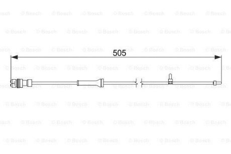 Датчик зносу гальмівних колодок BOSCH 1987474592