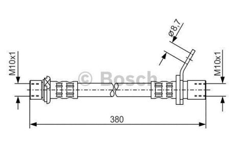 ШЛАНГ тормозной BOSCH 1 987 476 162