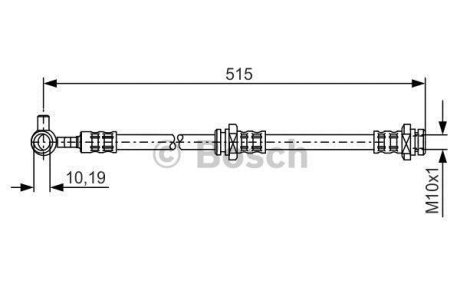 Тормозной шланг NISSAN X-Trail T30\'\'FR BOSCH 1987476376