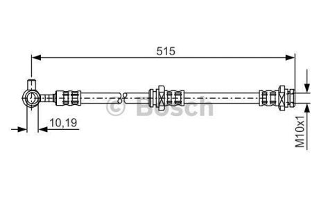 Тормозной шланг NISSAN X-Trail T30\'\'FL BOSCH 1987476378