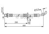 Тормозной шланг 495mm LEXUS/TOYOTA ES300/RX300/Avalon/Camry''2,0-3,0''91-05 BOSCH 1987476963 (фото 1)