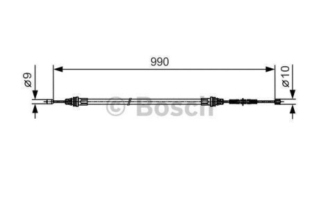 ТРОС ГАЛЬМIВНИЙ BOSCH 1987477751