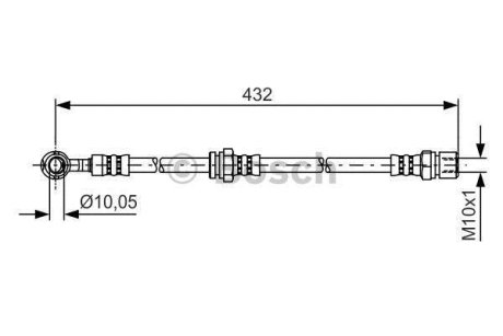 Тормозний шланг BOSCH 1987481383