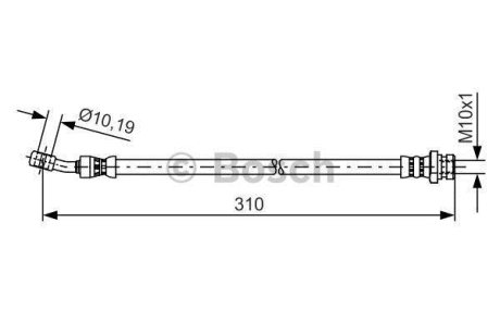 ШЛАНГ тормозной BOSCH 1 987 481 416