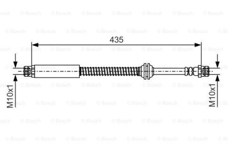 Шланг тормозной BOSCH 1987481459