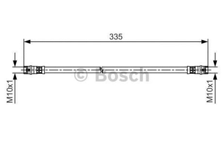 Гальмівний шланг BOSCH 1987481517