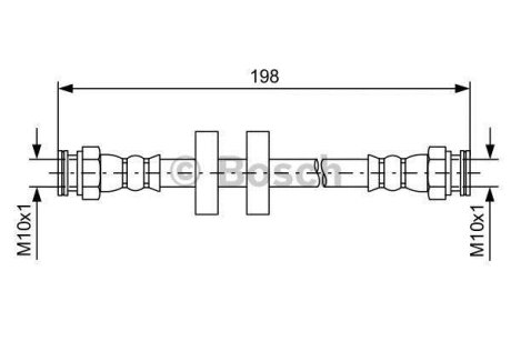 Тормозной шланг BOSCH 1987481581