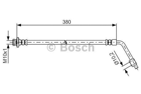 ШЛАНГ тормозной BOSCH 1 987 481 623