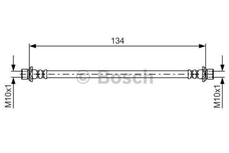 Шланг гальмівний BOSCH 1 987 481 637