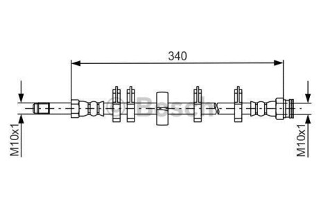 Шланг тормозной BOSCH 1 987 481 667