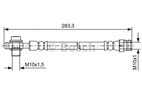 Тормозной шланг AUDI/SEAT/VW Q3/Alhambra/Passat/Tiguan 'R'1,4-3,6'07>> BOSCH 1987481736