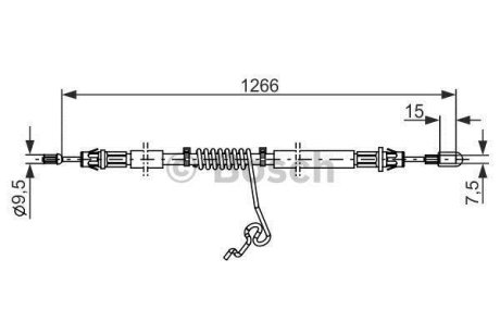 Трос тормоза BOSCH 1987482281