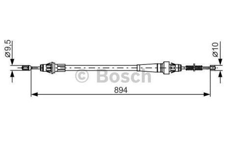 Трос зупиночних гальм BOSCH 1987482365