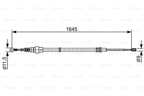 ТРОС тормозной BOSCH 1 987 482 451