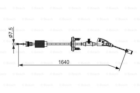 Трос ручного тормоза BOSCH 1 987 482 798