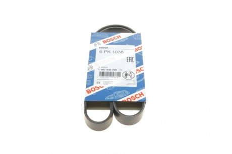 Ремень поликлиновый(приводной) 6PK1038 BOSCH 1 987 946 000