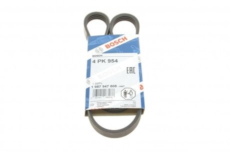 Ремень поликлиновый(приводной) 4PK954 BOSCH 1 987 947 808