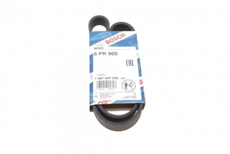 РЕМЕНЬ П-КЛИНОВЫЙ 6PK900 BOSCH 1 987 947 936