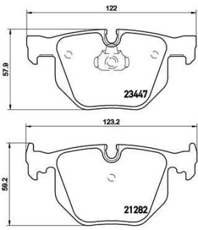 Комплект тормозных колодок BREMBO P06029