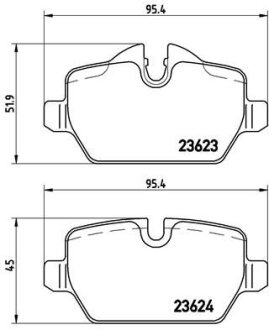 Гальмівні колодки тюнінгові BREMBO P06037X
