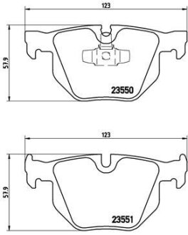 Гальмівні колодки тюнінгові BREMBO P06039X (фото 1)