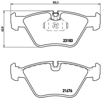 Гальмівні колодки тюнінгові BREMBO P06043X (фото 1)